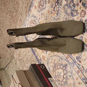 Zara Army Green Sock Booties